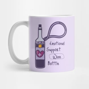 Emotional Support Wine Bottle Mug